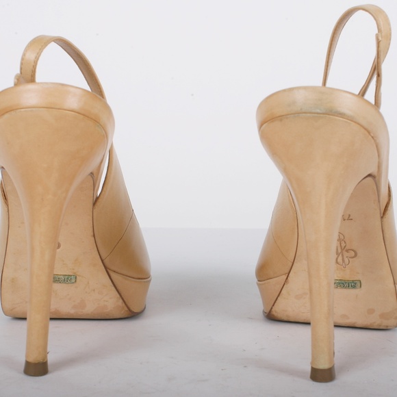 Cole Haan tan open toe heels Size 7.5 B - Picture 6 of 6